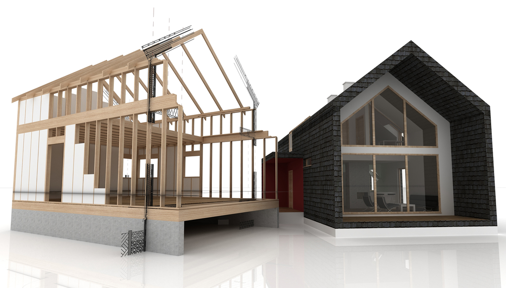 建築家とハウスメーカーとの家づくりの違いのイメージ