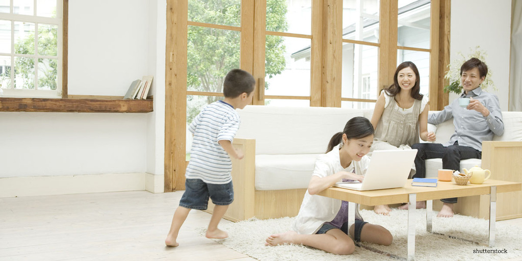 子育て世代 あたたかい団欒のある暮らしのイメージ